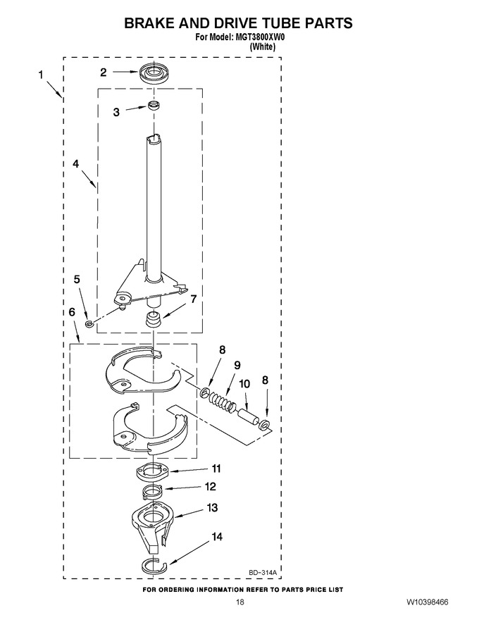 Diagram for MGT3800XW0