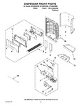 Diagram for 08 - Dispenser Front Parts