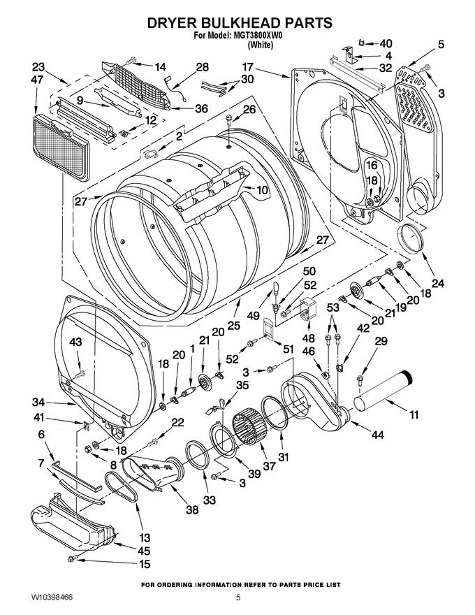 Diagram for MGT3800XW0