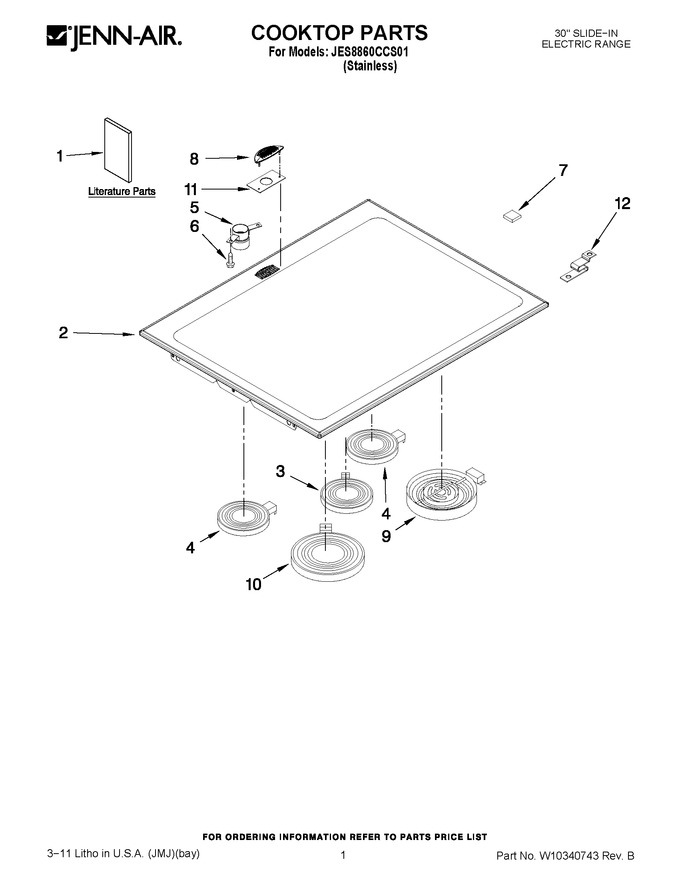 Diagram for JES8860CCS01