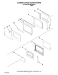 Diagram for 03 - Lower Oven Door Parts