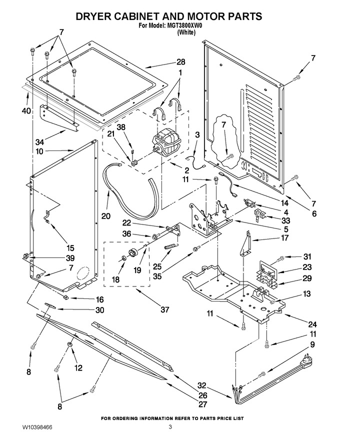 Diagram for MGT3800XW0