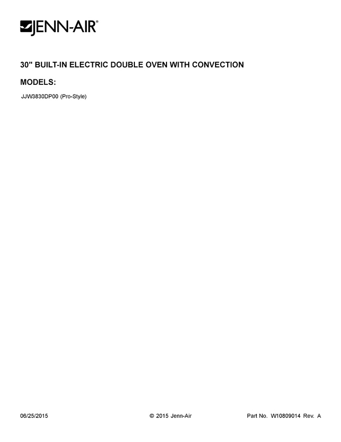 Diagram for JJW3830DP00