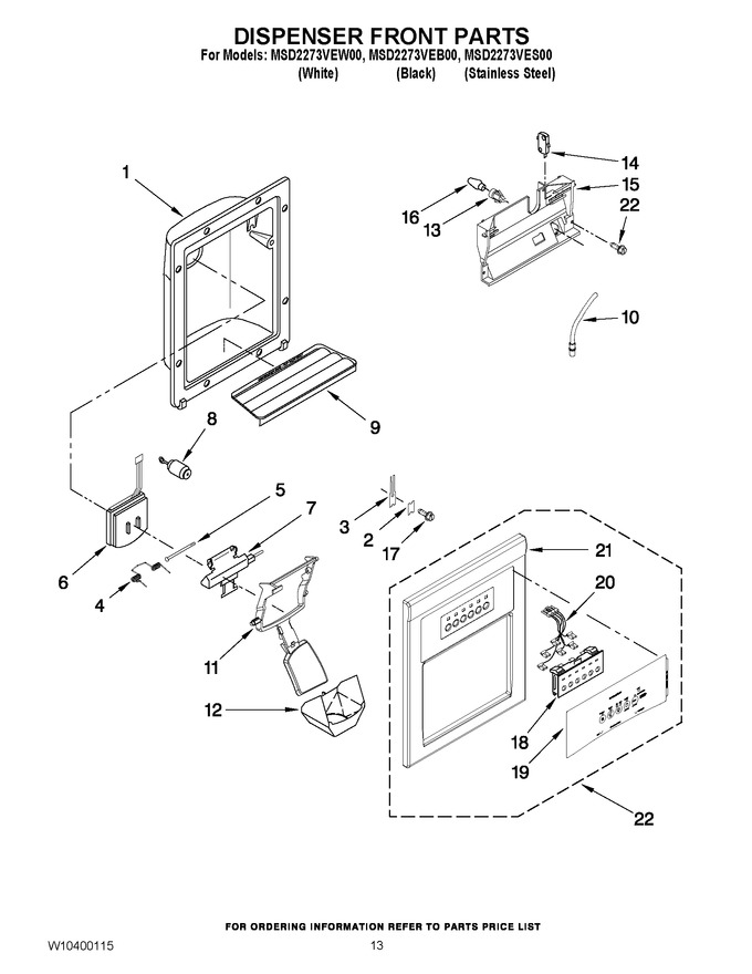 Diagram for MSD2273VEW00