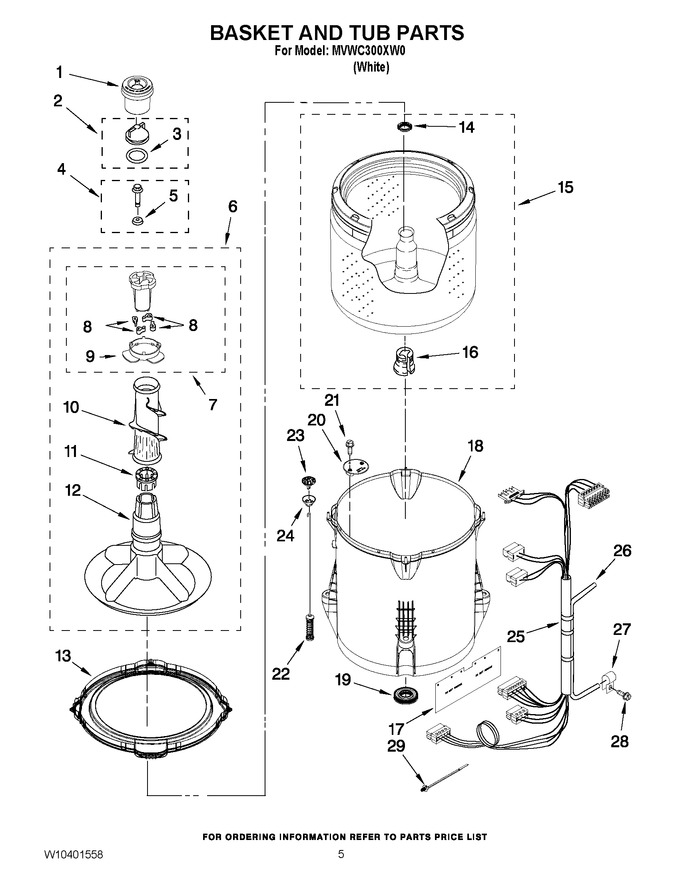 Diagram for MVWC300XW0