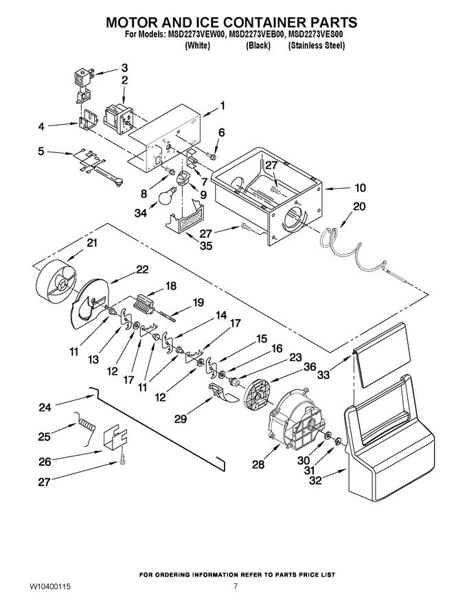 Diagram for MSD2273VES00