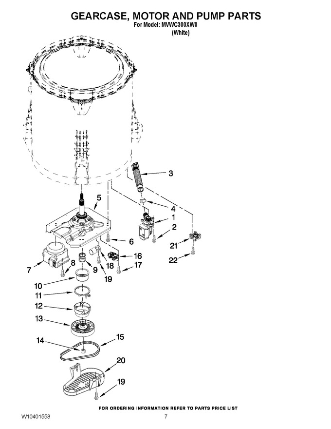 Diagram for MVWC300XW0