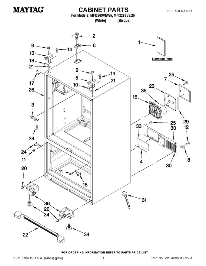 Diagram for MFI2269VEW5