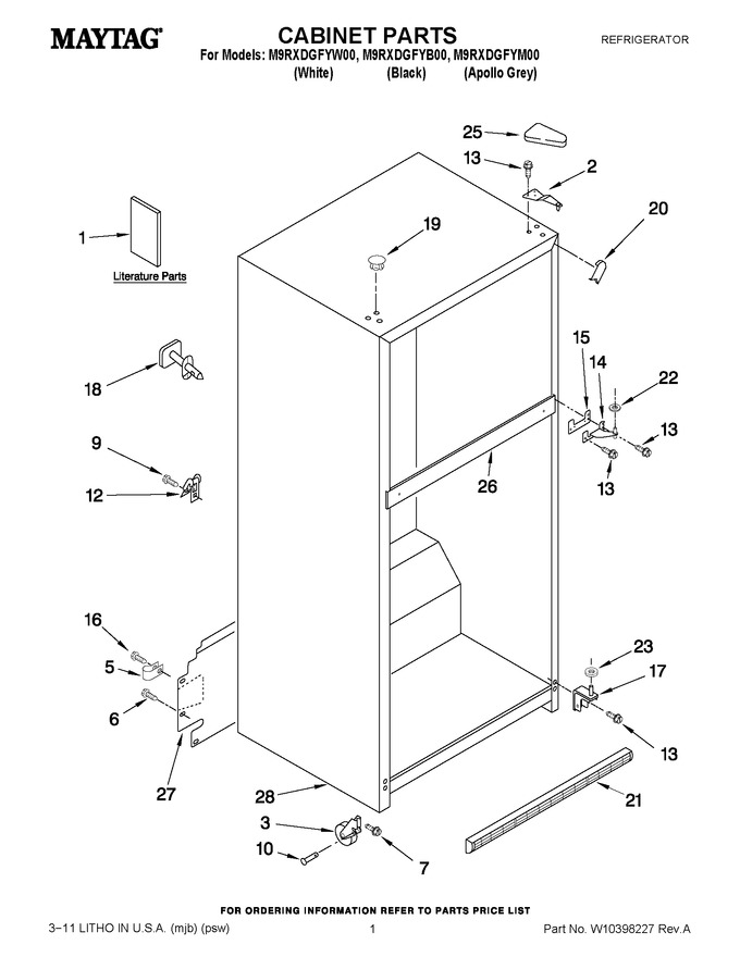 Diagram for M9RXDGFYW00