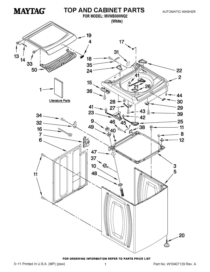 Diagram for MVWB300WQ2