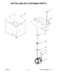 Diagram for 10 - Motor And Ice Container Parts