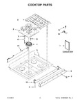 Diagram for 02 - Cooktop Parts