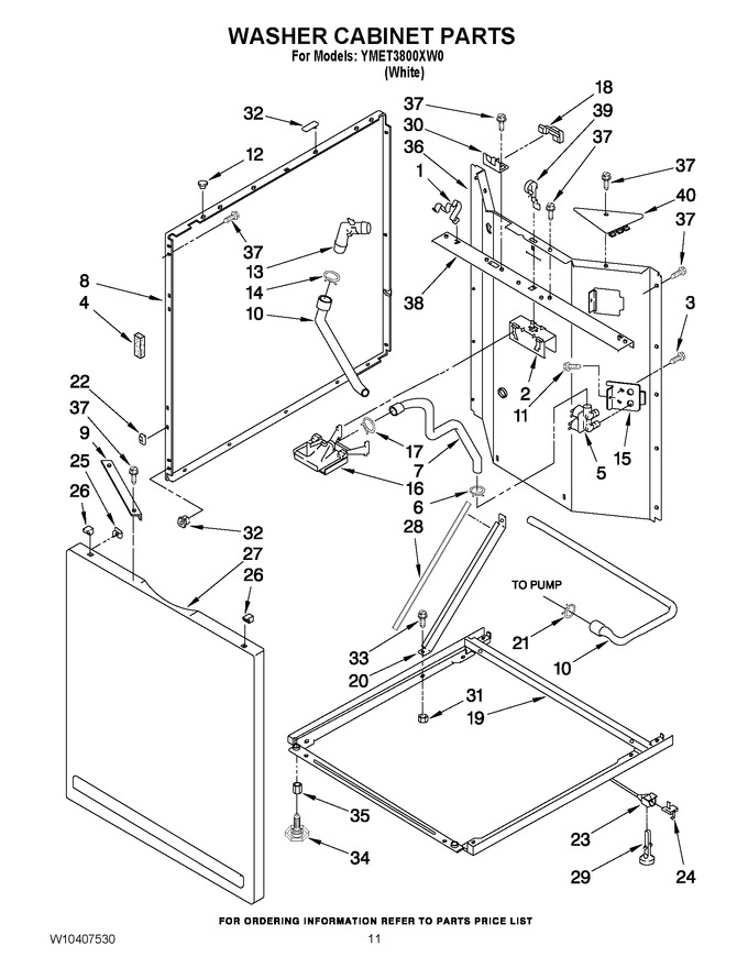 Diagram for YMET3800XW0