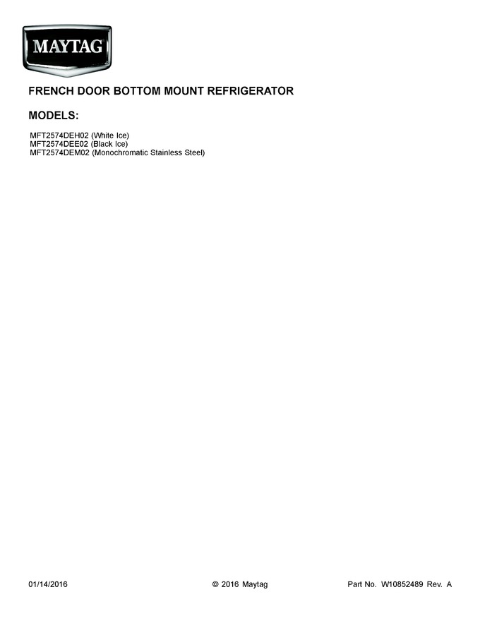 Diagram for MFT2574DEE02