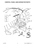 Diagram for 02 - Control Panel And Separator Parts