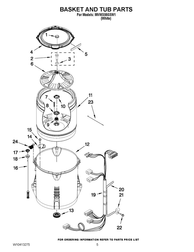 Diagram for MVWX550XW1