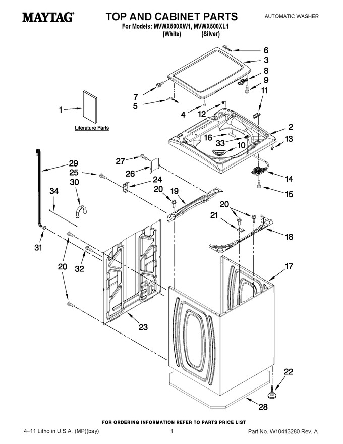 Diagram for MVWX500XL1