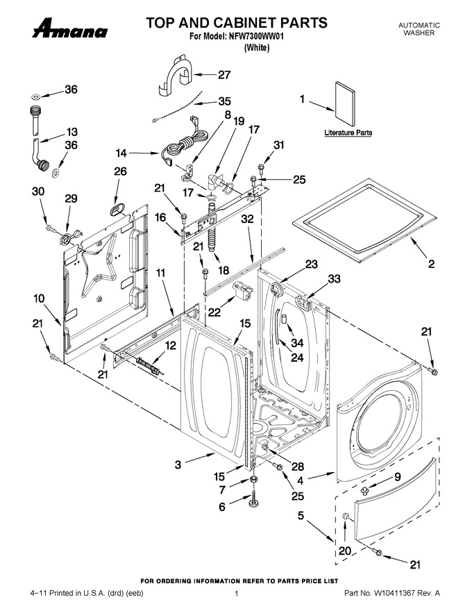 Diagram for NFW7300WW01