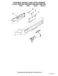 Diagram for 02 - Control Panel And Latch Parts