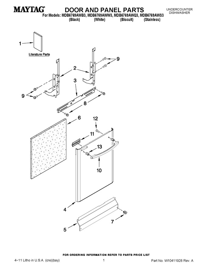 Diagram for MDB6769AWW3