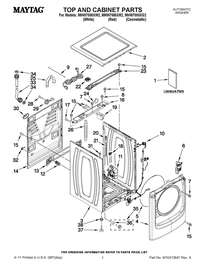 Diagram for MHW7000XW2