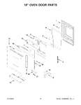 Diagram for 09 - 18" Oven Door Parts