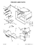 Diagram for 03 - Freezer Liner Parts