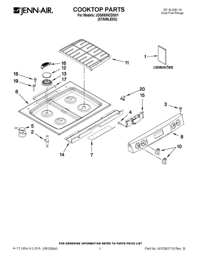 Diagram for JDS8850CDS01