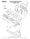 Diagram for 01 - Top And Console Parts