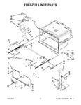 Diagram for 04 - Freezer Liner Parts