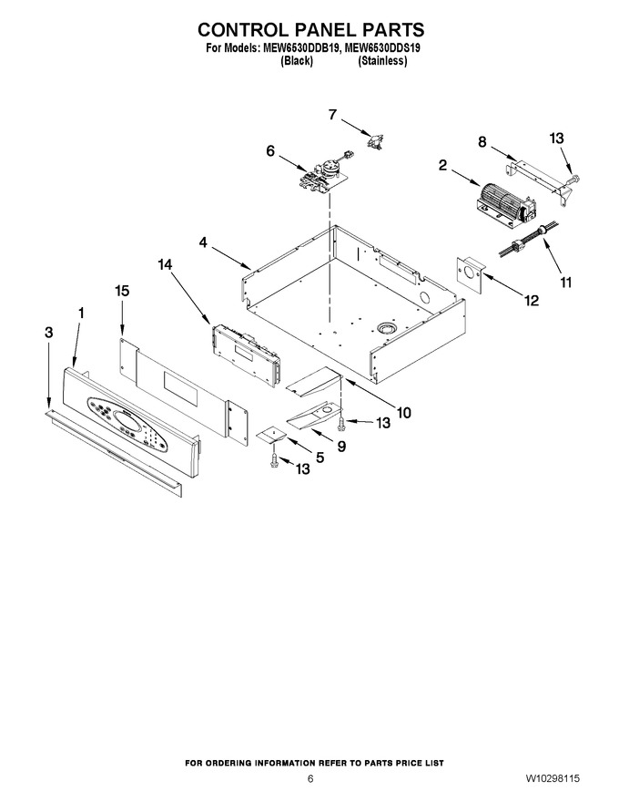 Diagram for MEW6530DDB19