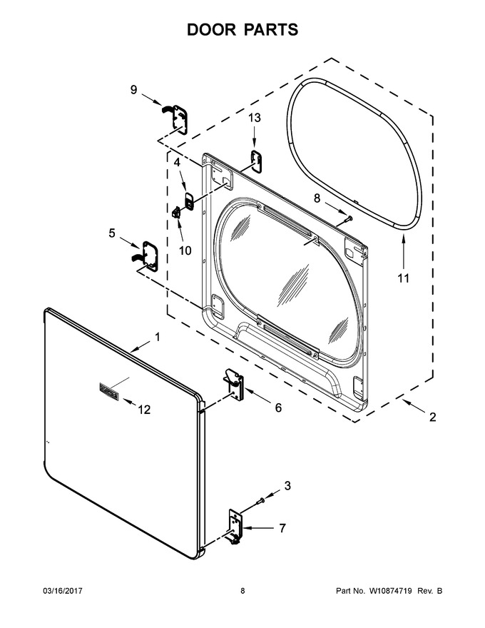 Diagram for YMEDB855DC3