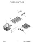 Diagram for 08 - Freezer Shelf Parts