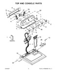 Diagram for 02 - Top And Console Parts