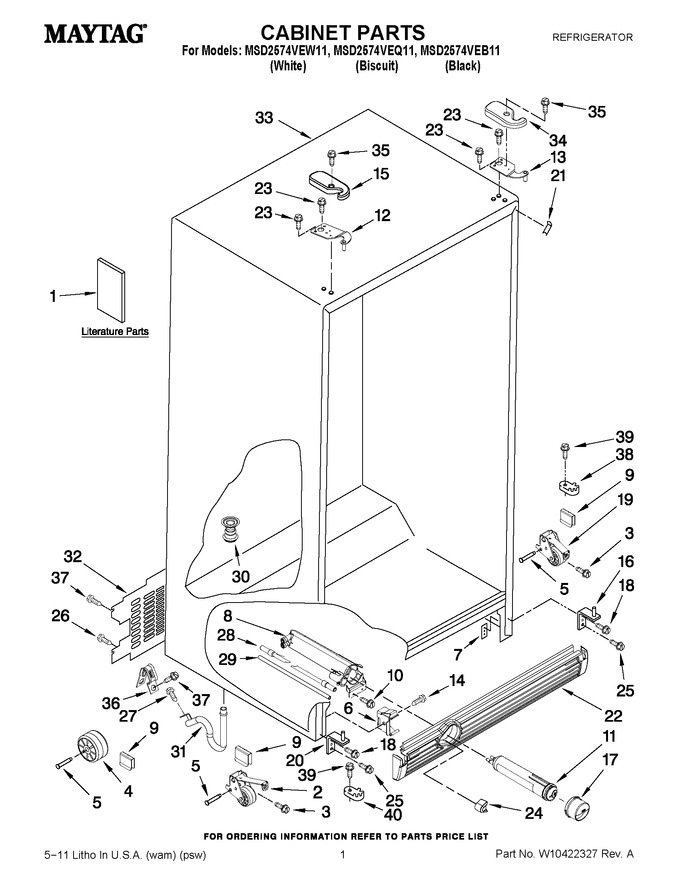 Diagram for MSD2574VEQ11