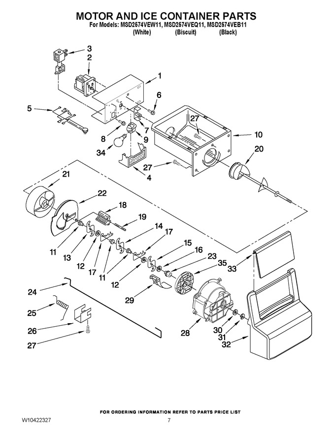 Diagram for MSD2574VEQ11