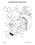 Diagram for 03 - Refrigerator Liner Parts