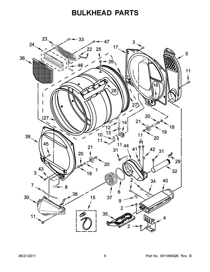 Diagram for YMEDB765FW0