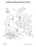 Diagram for 02 - Cooktop, Burner And Grate Parts