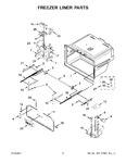 Diagram for 04 - Freezer Liner Parts