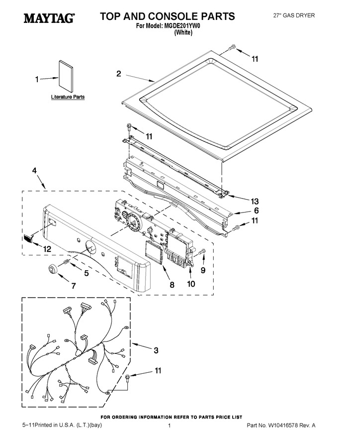 Diagram for MGDE201YW0