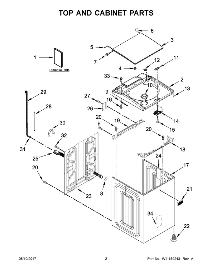 Diagram for MVWB865GC0