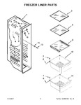 Diagram for 05 - Freezer Liner Parts