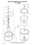 Diagram for 03 - Agitator, Basket And Tub Parts