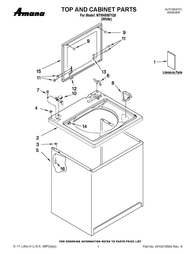 Diagram for NTW4880YQ0