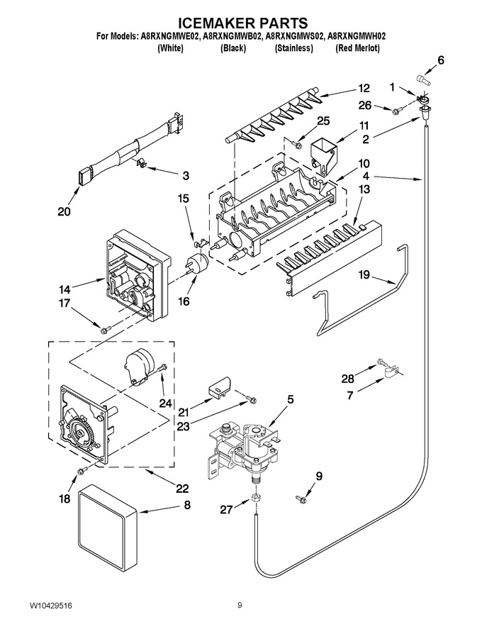 Diagram for A8RXNGMWS02