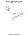 Diagram for 02 - Control Panel And Latch Parts