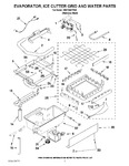 Diagram for 02 - Evaporator, Ice Cutter Grid And Water Parts