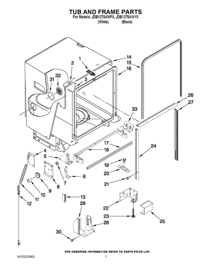 Diagram for JDB1275AWY0