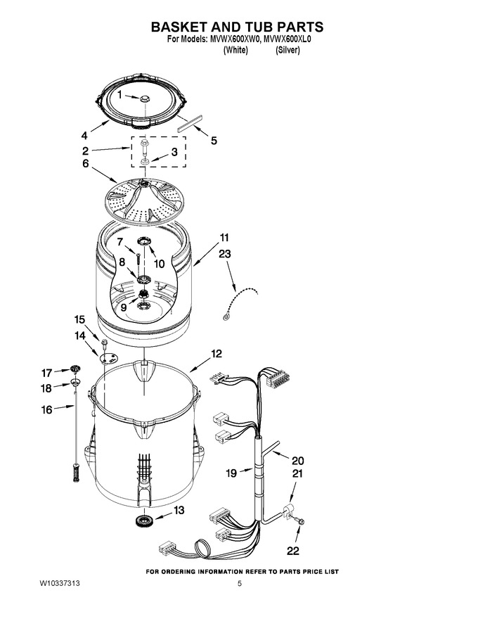 Diagram for MVWX600XL0